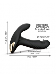 Черный вибромассажер простаты Multi P-Joy с 3 моторами - Dorcel - в Череповце купить с доставкой