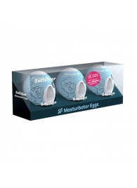 Набор из 3 мастурбаторов-яиц Satisfyer Savage - Satisfyer - в Череповце купить с доставкой