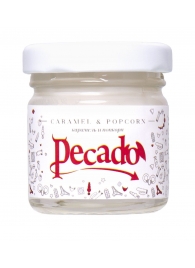 Массажная свеча Caramel   Popcorn - 35 мл. - Pecado - купить с доставкой в Череповце