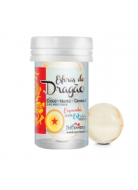 Интимный гель Esferas do Dragao Hot Ball с охлаждающе-разогревающим эффектом (2 шарика по 3 гр.) - HotFlowers - купить с доставкой в Череповце