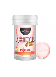 Лубрикант на масляной основе Hot Ball Plus с разогревающим эффектом (2 шарика по 3 гр.) - HotFlowers - купить с доставкой в Череповце
