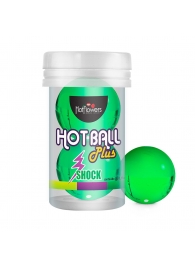 Лубрикант на силиконовой основе Hot Ball Plus с покалывающим эффектом (2 шарика по 3 гр.) - HotFlowers - купить с доставкой в Череповце