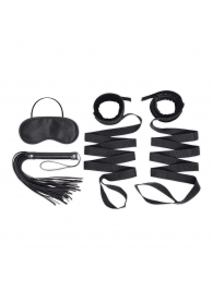 Эротический набор 4PC Bondage Bed Strap   Flogger Kit - Lux Fetish - купить с доставкой в Череповце