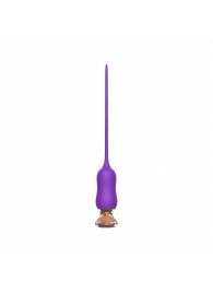 Фиолетовый тонкий стимулятор Nipple Vibrator - 23 см. - I-MOON - купить с доставкой в Череповце