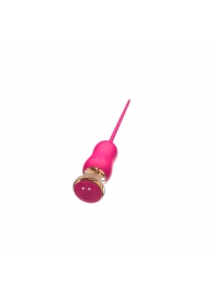 Розовый тонкий стимулятор Nipple Vibrator - 23 см. - I-MOON - купить с доставкой в Череповце