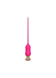 Розовый тонкий стимулятор Nipple Vibrator - 23 см. - I-MOON - купить с доставкой в Череповце