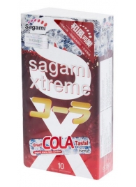 Ароматизированные презервативы Sagami Xtreme COLA - 10 шт. - Sagami - купить с доставкой в Череповце