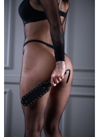 Кожаная шлепалка Sex Game с заклепками - 33 см. - БДСМ Арсенал - купить с доставкой в Череповце