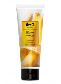 Лубрикант на водной основе OYO Aroma Gel Banana с ароматом банана - 75 мл. - OYO - купить с доставкой в Череповце