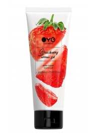Лубрикант на водной основе OYO Aroma Gel Strawberry с ароматом клубники - 75 мл. - OYO - купить с доставкой в Череповце