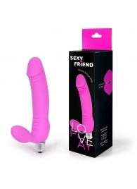 Розовый безремневой страпон Sexy Friend - 1137 - купить с доставкой в Череповце