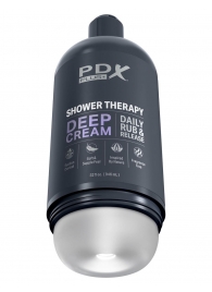 Мастурбатор в бутылке Shower Therapy Deep Cream - Pipedream - в Череповце купить с доставкой