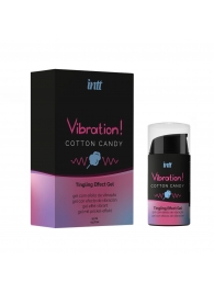Жидкий вибратор Vibration Cotton Candy с ароматом сахарной ваты - 15 мл. - INTT - купить с доставкой в Череповце