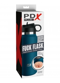 Мастурбатор-вагина в синей колбе F*ck Flask - Pipedream - в Череповце купить с доставкой