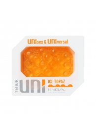 Оранжевый мастурбатор-стимулятор Tenga Uni Topaz - Tenga - в Череповце купить с доставкой