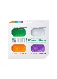 Набор из 4 мастурбаторов-стимуляторов Tenga Uni Variety Pack - Tenga - в Череповце купить с доставкой
