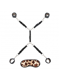 Леопардовая фиксация на матрас для рук и ног Classic Bedspreader - Lux Fetish - купить с доставкой в Череповце