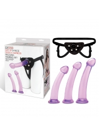 Тренировочный набор с тремя насадками Pegging Training Set - Lux Fetish - купить с доставкой в Череповце