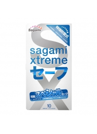Презервативы Sagami Xtreme Ultrasafe с двойным количеством смазки - 10 шт. - Sagami - купить с доставкой в Череповце