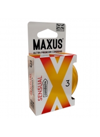 Презервативы анатомической формы Maxus Sensual - 3 шт. - Maxus - купить с доставкой в Череповце