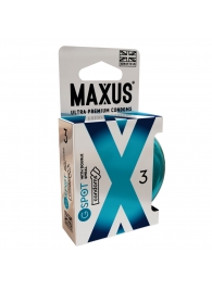 Презервативы Maxus G spot с двойной спиралью - 3 шт. - Maxus - купить с доставкой в Череповце