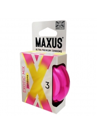 Ароматизированные презервативы Maxus Exotic Mix - 3 шт. - Maxus - купить с доставкой в Череповце