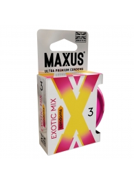 Ароматизированные презервативы Maxus Exotic Mix - 3 шт. - Maxus - купить с доставкой в Череповце