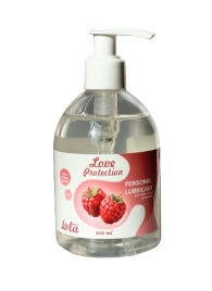 Лубрикант на водной основе Love Protection Raspberry с ароматом малины - 300 мл. - Lola Games - купить с доставкой в Череповце