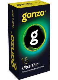 Прозрачные ультратонкие презервативы Ganzo Ultra thin - 15 шт. - Ganzo - купить с доставкой в Череповце