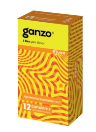 Ароматизированные презервативы Ganzo Juice - 12 шт. - Ganzo - купить с доставкой в Череповце