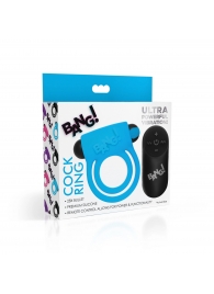 Голубое эрекционное виброкольцо 28X Remote Control Vibrating Cock Ring   Bullet - XR Brands - в Череповце купить с доставкой