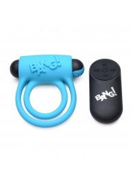 Голубое эрекционное виброкольцо 28X Remote Control Vibrating Cock Ring   Bullet - XR Brands - в Череповце купить с доставкой