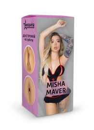 Двусторонний мастурбатор Misha Maver - 22 см. - ФлешНаш - в Череповце купить с доставкой