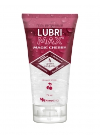 Интимный гель-смазка на водной основе Lubrimax Magic Cherry - 75 мл. - ИнтелБИО - купить с доставкой в Череповце
