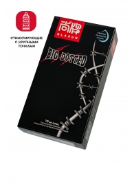 Презервативы с точками Elasun Big Dotted - 10 шт. - Elasun - купить с доставкой в Череповце