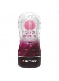 Прозрачный текстурированный мастурбатор Vacuum Cup Masturbator Black Hole - Baile - в Череповце купить с доставкой