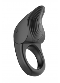 Черное эрекционное виброкольцо Vibro Lust Ring - MALESATION - в Череповце купить с доставкой