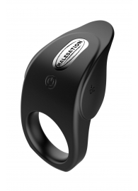 Черное эрекционное виброкольцо Vibro Lust Ring - MALESATION - в Череповце купить с доставкой