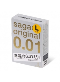 Презервативы Sagami Original 0.01 L-size увеличенного размера - 2 шт. - Sagami - купить с доставкой в Череповце