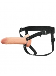 Полый страпон на ремнях 8’’ Hollow Silicone Strap-on - Pipedream - купить с доставкой в Череповце