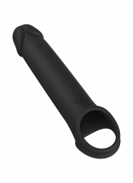 Черная насадка-удлинитель с вибрацией Vibrating Extender With Remote - Dream Toys - в Череповце купить с доставкой