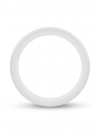 Белое люминесцентное эрекционное кольцо Silicone Glo Cock Ring - Blush Novelties - в Череповце купить с доставкой