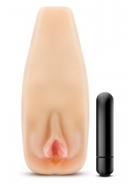 Мастурбатор-вагина с вибрацией Soft   Wet Natasha Realistic Beige Masturbator - Blush Novelties - в Череповце купить с доставкой