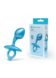 Голубая анальная пробка для массажа простаты Bulb Silicone Prostate Plug - 10,7 см. - b-Vibe - в Череповце купить с доставкой