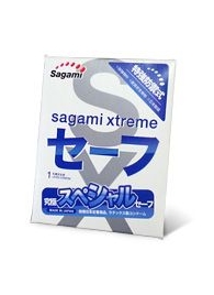 Презерватив Sagami Xtreme Ultrasafe с двойным количеством смазки - 1 шт. - Sagami - купить с доставкой в Череповце