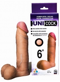 Насадка для страпона фаллической формы UNICOCK 6  - 18 см. - LOVETOY (А-Полимер) - купить с доставкой в Череповце