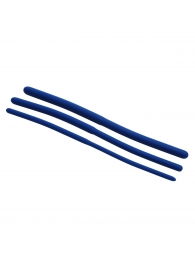 Набор из 3 синих силиконовых уретральных расширителей Invasion Silicone Urethral Sound Trainer Set - XR Brands - купить с доставкой в Череповце