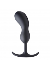 Черный массажер простаты с утяжелителями Premium Silicone Weighted Prostate Plug Large - 18,8 см. - XR Brands - в Череповце купить с доставкой