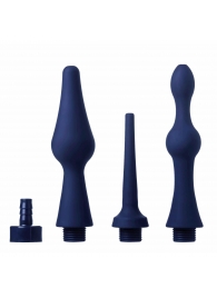 Набор из 3 универсальных насадок для анального душа Universal 3 Piece Silicone Enema Attachment Set - XR Brands - купить с доставкой в Череповце