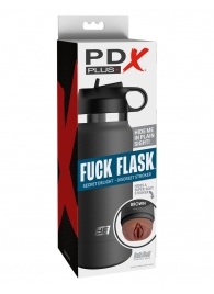 Смуглый мастурбатор-вагина в корпусе-бутылке F*ck Flask - Pipedream - в Череповце купить с доставкой